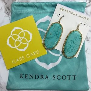 Discontinued Kendra Scott deily turquoise earrings